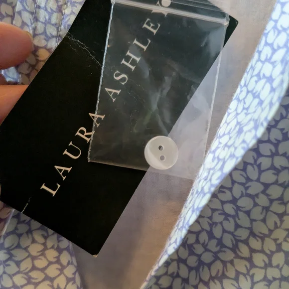 Laura Ashley Vintage Deadstock 80s/90s Cotton Floral Dress Made In Hong Kong - Picture 6 of 7